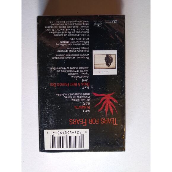 Tears For Fears Elemental SEALED Cassette Tape Single 1994 Synth-Pop Electronic - Picture 4 of 5